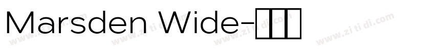 Marsden Wide字体转换